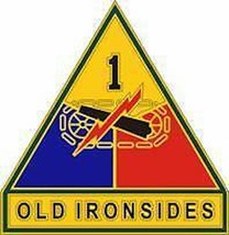 ARMY 1ST ARMORED COMBAT SERVICE IDENTIFICATION  BADGE - £22.41 GBP