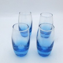 Set Of 4 Blue Ombre Shot Glasses - Carnival Glass Style 3.5 Inches Tall ... - $260.16 MXN