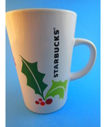 Starbucks  Christmas Mug Cup 2011 Holly &amp; Berries Excellent Condition - $11.87