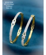 925 Sterling Silver Bracelet Bangles with Solid Gold Plating – Perfect f... - £418.49 GBP