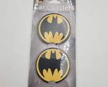 Batman Logo Custom Moisture Absorbing Car Coasters Set Of Two (2) - £7.88 GBP