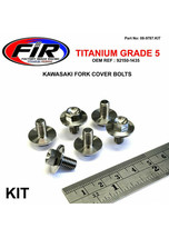 6 x Titanium Radiator Fork Covers Side Frame M6X10mm KAWASAKI KX250 1995-2020 - £31.69 GBP