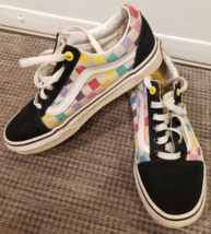 Vans Old Skool Ward Rainbow Checkerboard Shoes - Womens 6.5 - Off The Wall - £15.95 GBP