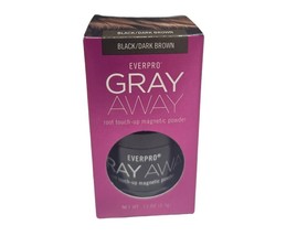 Everpro Gray Away Root Touch Up Magnetic Powder Black Dark Brown - £51.10 GBP
