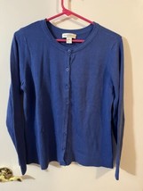 Christopher and Banks size medium blue cardigan - £8.98 GBP