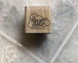 Stampin&#39; Up! Jesus Wants Me For A Sunbeam! Rubber Stamp 1992 Wood Mount - $11.88