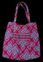 EUC Vera Bradley Large Curvy Tote Retired Hard To Find Frankly Scarlett Red - $35.63