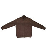 Brax NWT Jake Full Zip Cardigan Sweater Size 54 US  XL in Brown Wool Blend - $214.38 CAD