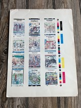 &quot;A View of the World&quot; Vintage Circa 1985 Keychain Printing Press Sheet - £43.18 GBP