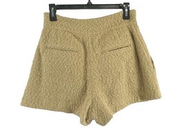 IRO Paris Teddi Shorts Beige Textured High Waist Pleated Size 36 US 2 NWT $325 image 6