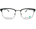 GANT GA3181 002 Gafas Monturas Negro Gris Cuadrado Completo Cable Rim 52... - $93.13