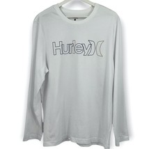 Long Sleeve T-shirt Hurley mens shirt Spread Love crossover tee white - $15.84