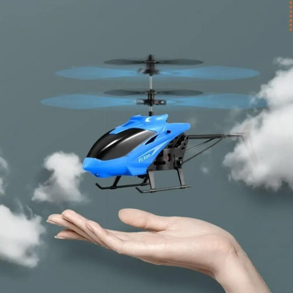 1 Set Compact 3 Colors Helicopter Toy with Bright Light Entertainment RC - $9.74+