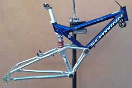 Rare Vintage Schwinn S-10 Full Suspension Mountain Bike Frame Set Rock Shox - $289.00