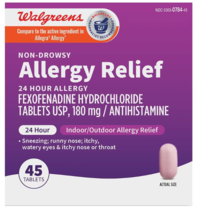 Walgreens 24 Hour Allergy Relief 45 Tablets Exp 07/2025 - £12.57 GBP