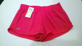UA Under Armour Women&#39;s Running shorts Mesh Shorts,Neon Pink Large - £23.59 GBP