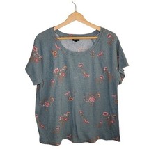 Torrid | Classic Fit Waffle Floral Crew Neck Tee, Torrid Size 2 or 2X 18/20 - £11.32 GBP