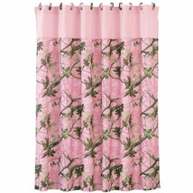 Chic Pink Camo Bathroom Curtain - $1,571.10 MXN