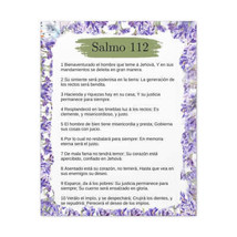 Salmo 112 Impresion De Arte Crist en la Pared Lista Para Colgar in Spanish Read - £60.73 GBP+