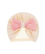 Baby Girls Turban Hat Solid Cotton Bow Headbands Toddlers Beanie Cap Hea... - £12.54 GBP