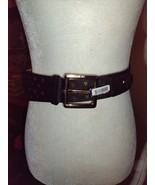 MICHAEL KORS MK Belt Black Gold Stars Genuine Leather Size XS - $171.28 MXN