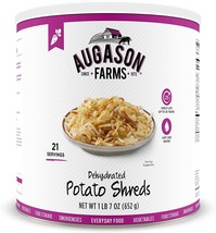 Augason Farms Dehydrated Potato Shreds Large No. 10 Cans, 25 Year Shelf Life - £23.65 GBP