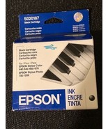 Epson SO20187 Black Ink Cartridge Stylus 400 500 600 Photo Exp 2006 - £4.27 GBP