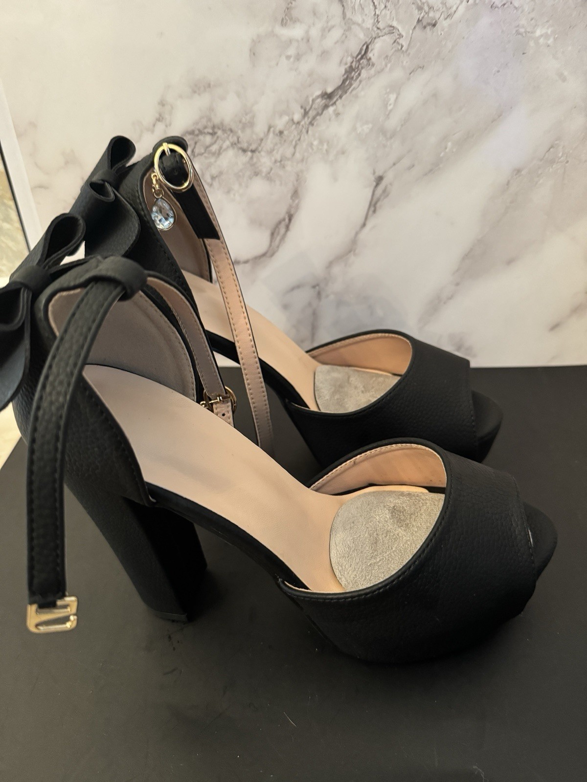 Black Heels Size 38  - $14.85