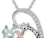 Mothers Day Gifts Basket for Mom Wife, Giraffe Necklace Sterling Silver ... - $55.16