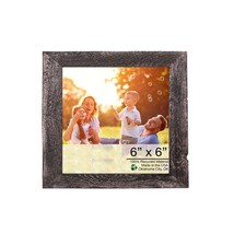 8&quot;X8&quot; Rustic Smoky Black Picture Frame - £48.58 GBP