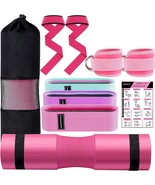 Barbell Pad Set for Women Squat Hip Thrusts Workout Foam Weight Lifting ... - $60.54