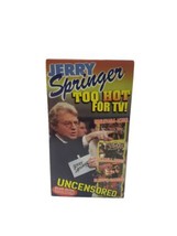 1997 Jerry Springer Too Hot for TV VHS Tape Uncensored Deluxe Edition No. 6502 - £7.74 GBP