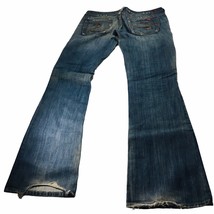 Silver Womens Jeans Tuesday 20&quot; Boot Cut Blue Denim Med Rinse Actual 35&quot;... - £26.53 GBP