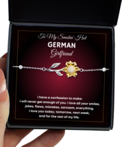 Bracelet Present For German Girlfriend - Jewelry Sunflower Bracelet Valentines  - £39.92 GBP