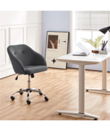 Home Office Velvet  Good Desk Chair Soft Seat 360° Swivel Modern Compute... - £79.08 GBP