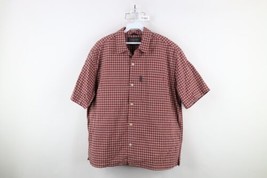 Vtg 90s Abercrombie &amp; Fitch Mens Large Distressed Baggy Fit Button Shirt Plaid - $44.50