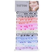JUCHAO Boho Bracelets for Women Crystal Beads Stretch Tattoo Fish Line Charm Bra - £9.85 GBP