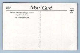 Sunken Gardens Flanagan&#39;s Boys Home Boys Town Nebraska Clear View Postcard P7 - £3.97 GBP