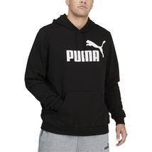 PUMA mens Essentials Big Logo Fleece Hoodie Hooded Sweatshirt, Peacoat, ... - $44.98