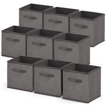 Cube Storage Bins, Foldable 9 Cube Storage Organizer Bins, Fabric Storage Cubes, - £41.20 GBP