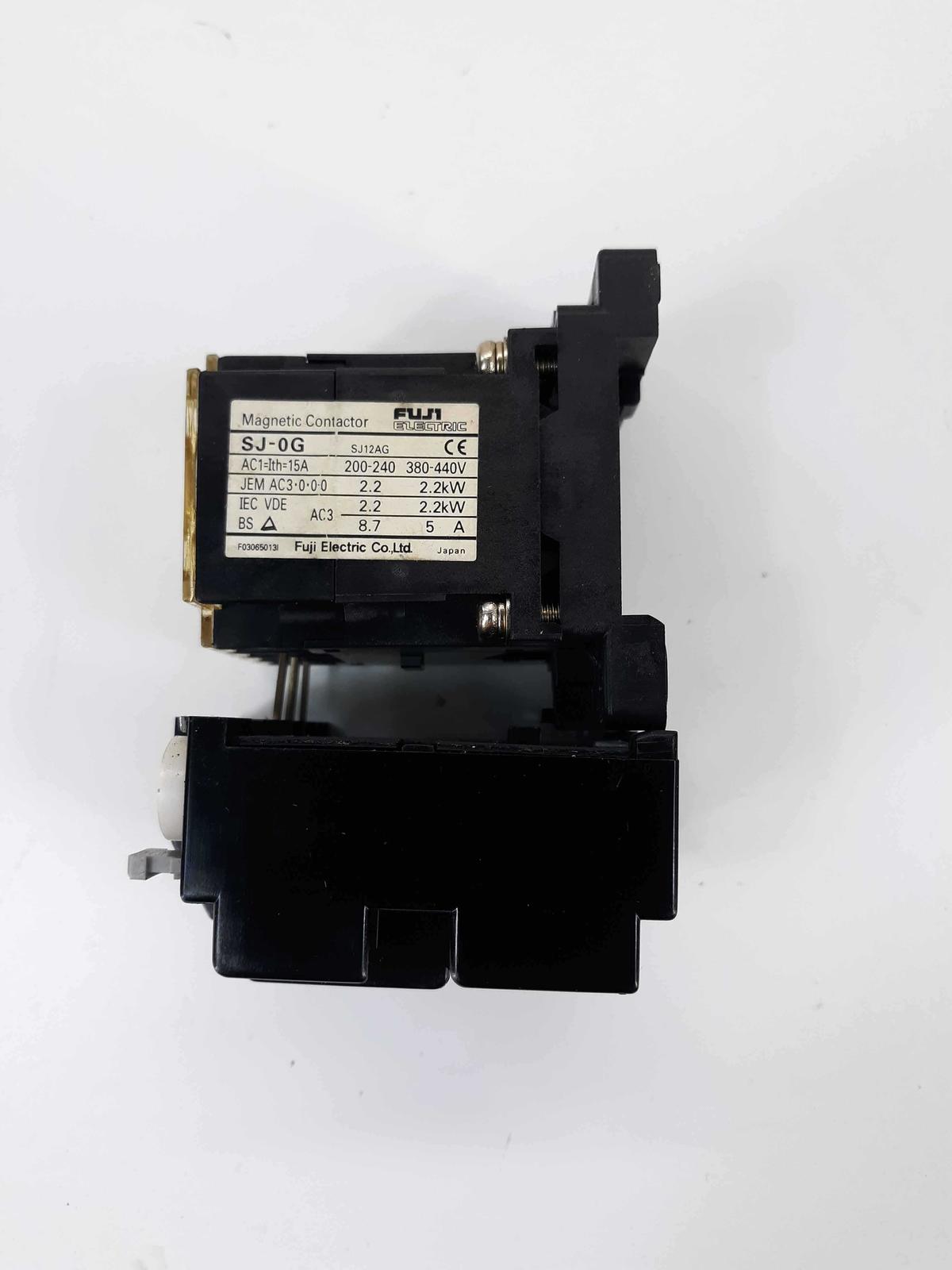 Fuji SJ-0G Contactor 24VDC Coil w/Overload Relay 2.8-4.2A - $29.00