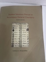 Student Solutions Manual to Accompany General Chemistry: RSC - $5.00