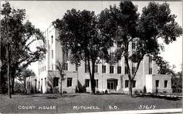 Mitchell SD RPPC South Dakota Davison County Courthouse Postcard V17 - £6.35 GBP