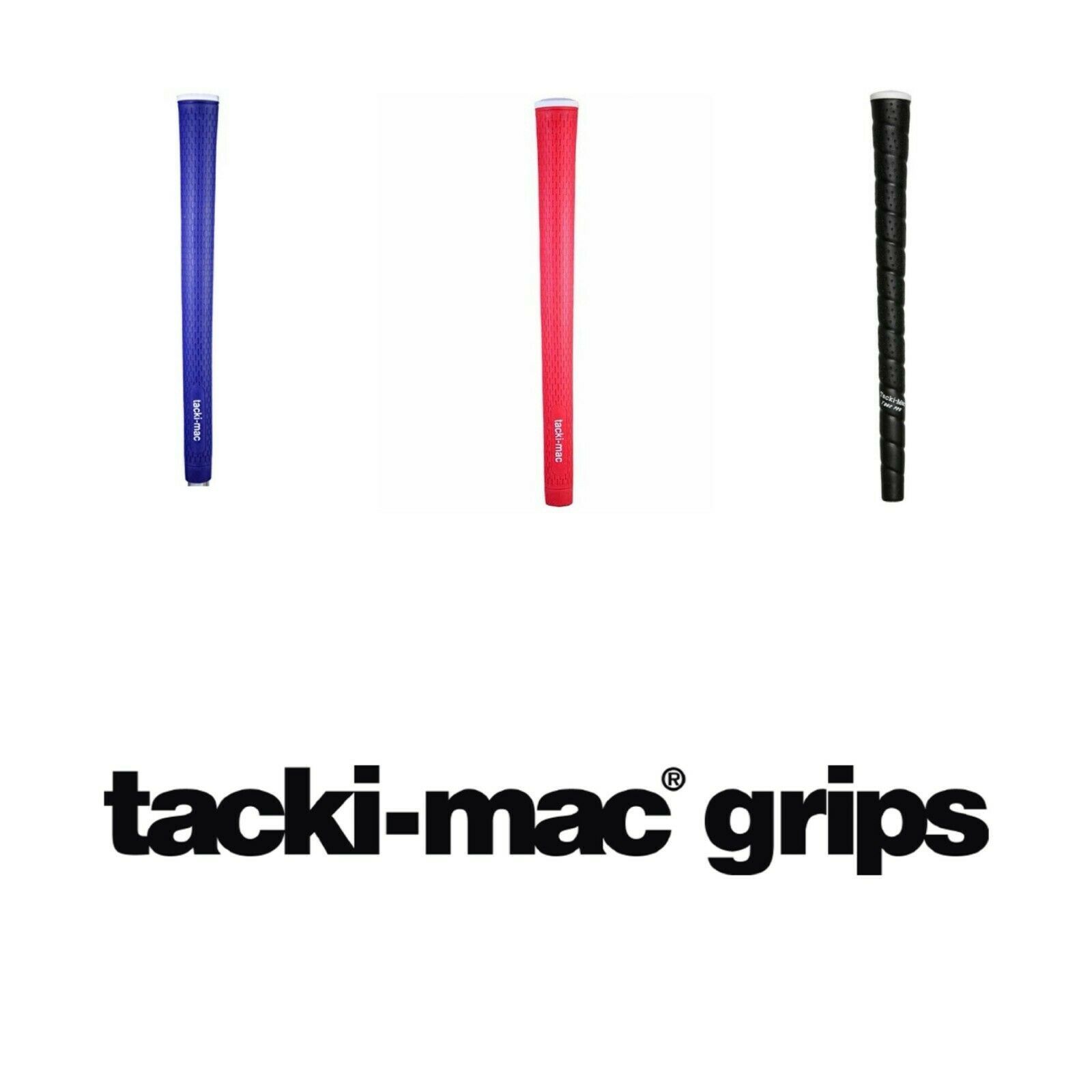 Primary image for Tacki Mac Itomic Men's Golf Grips. Red, Blue or Tour Pro Black Wrap.