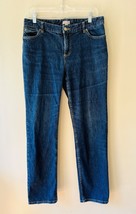 J. Jill Sz 10 Stretch Authentic Fit Below Waist Straight Leg Jeans Denim... - $579.16 MXN