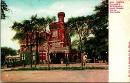 Vtg Postcard 1900s Chicago IL Palmer Residence Lake Shore Drive Unused UNP - £7.92 GBP