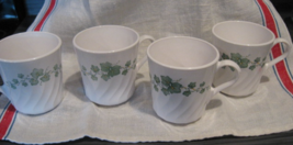 VTG Corning Ware Callaway-Ivy-Coffee Cup-Set of 4- USA - $20.00