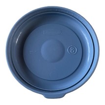 Vintage Rubbermaid Blue Servin&#39; Saver #8 Round Lid 0021 Replacement Snap Cover - £8.06 GBP