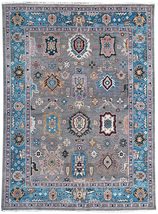 EORC LLC, TK907GY8X10 Hand Knotted Wool Colorful Mahal Classic Rug, 8&#39; x 10, Gra - £1,918.29 GBP