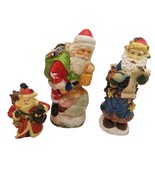 Vintage Santa Claus Figurine Lot Christmas Holiday Decor Figures Resin S... - £11.81 GBP